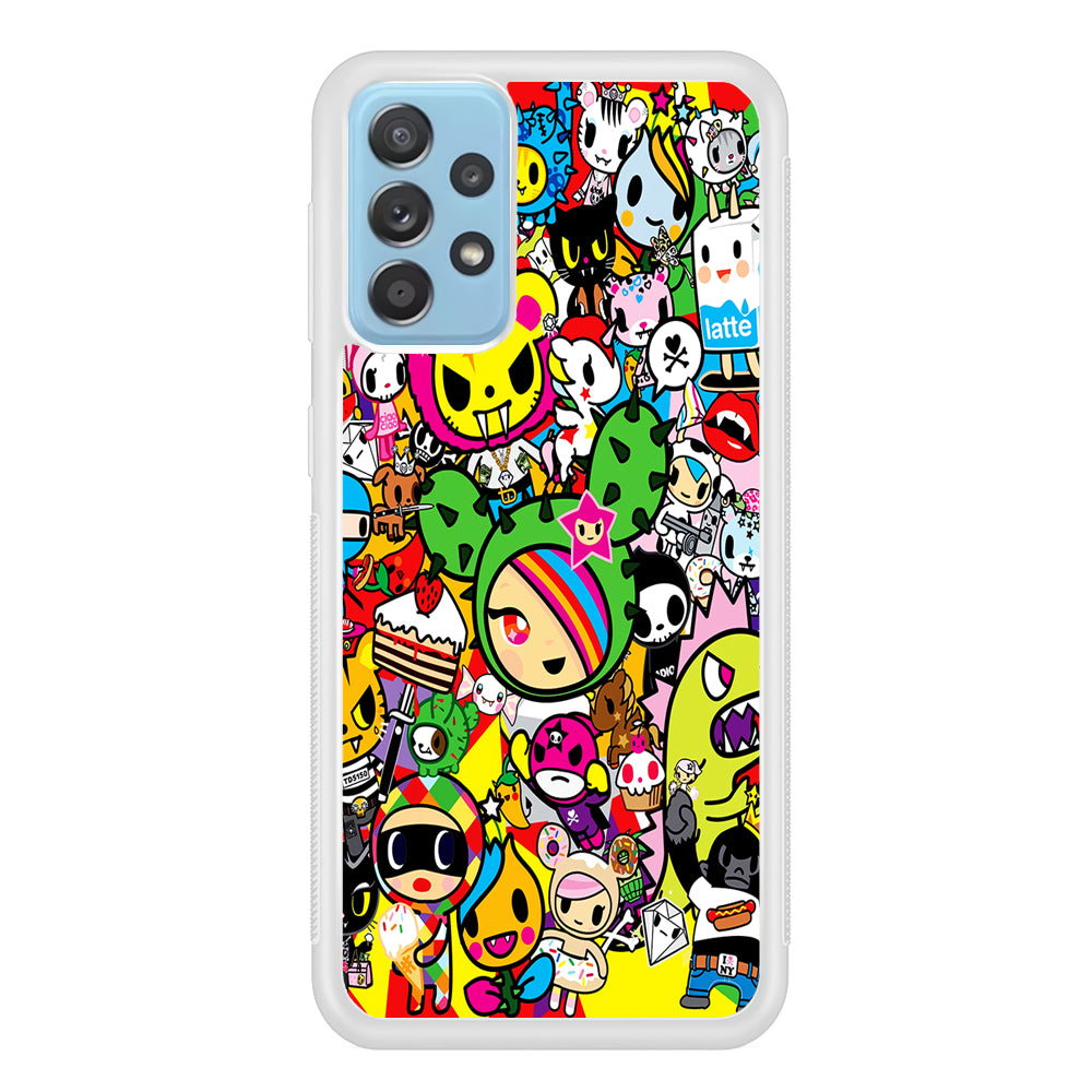 Tokidoki Cute Cartoon Samsung Galaxy A72 Case-Phone Case-Rubber White (2D Case)-Altracase
