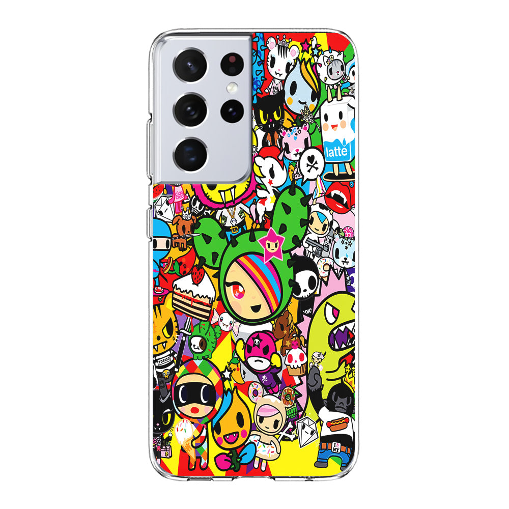 Tokidoki Cute Cartoon Samsung Galaxy S21 Ultra Case-Phone Case-Clear Soft Case-Altracase