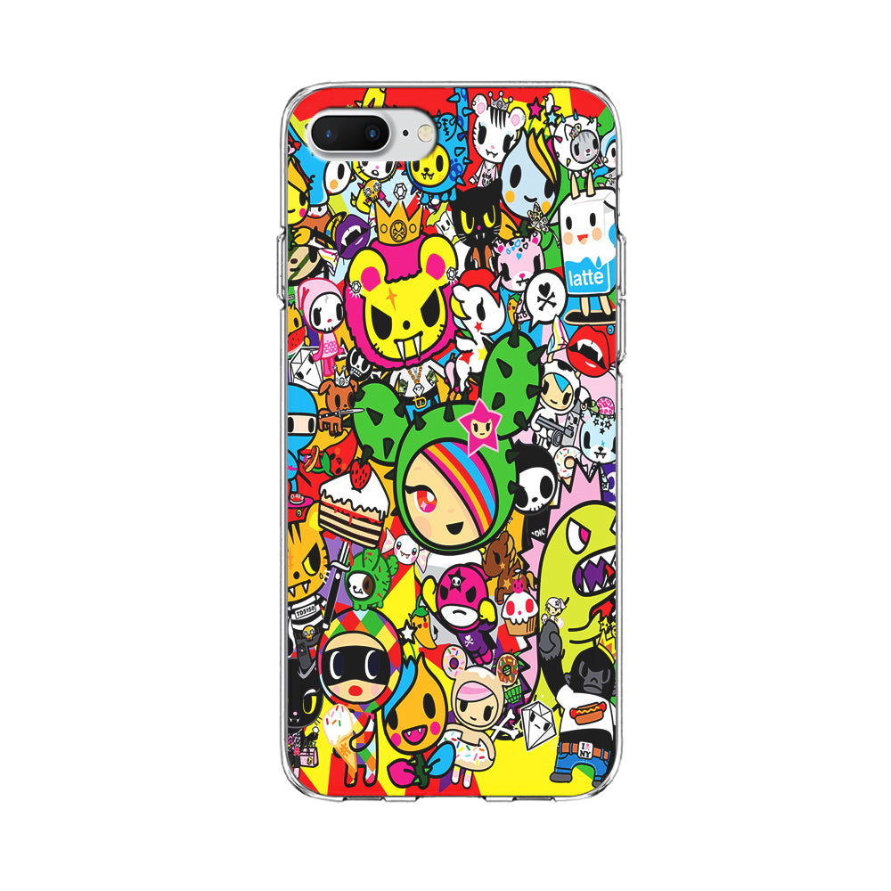 Tokidoki Cute Cartoon iPhone 8 Plus Case-Phone Case-Clear Soft Case-Altracase