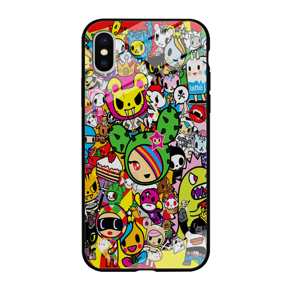 Tokidoki Cute Cartoon iPhone Xs Case-Phone Case-Tempered Glass Case-Altracase