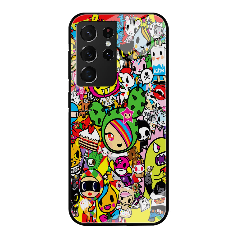 Tokidoki Cute Cartoon Samsung Galaxy S21 Ultra Case-Phone Case-Tempered Glass Case-Altracase