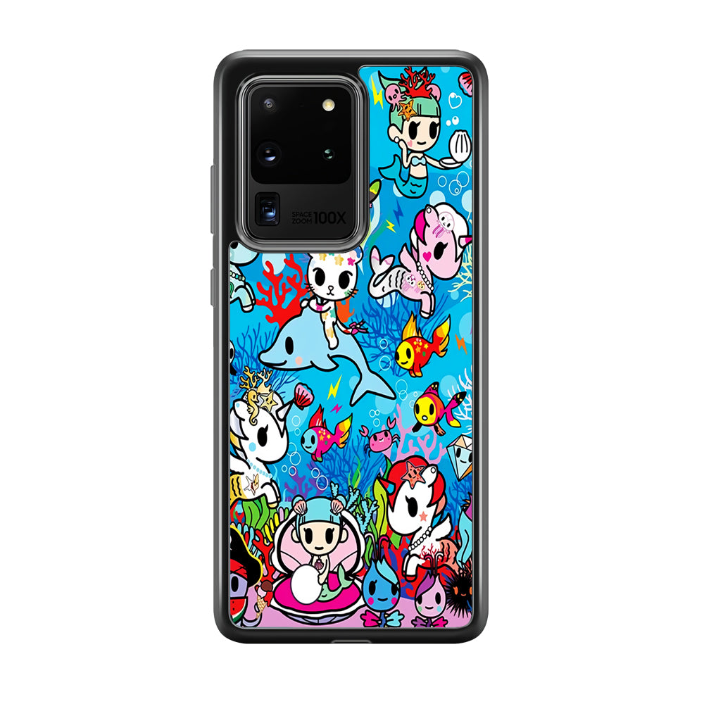 Tokidoki Sea Unicorn Samsung Galaxy S20 Ultra Case-Phone Case-Tempered Glass Case-Altracase