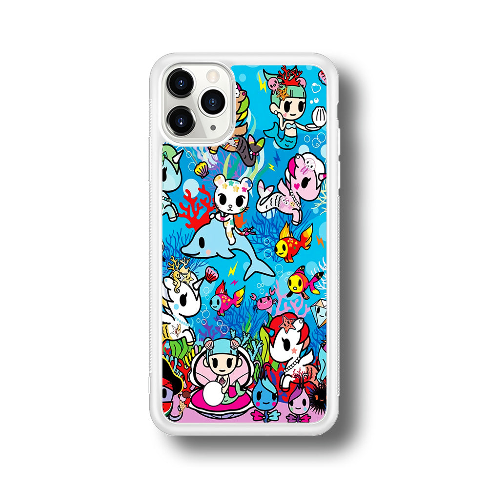 Tokidoki Sea Unicorn iPhone 11 Pro Max Case-Phone Case-Rubber White (2D Case)-Altracase