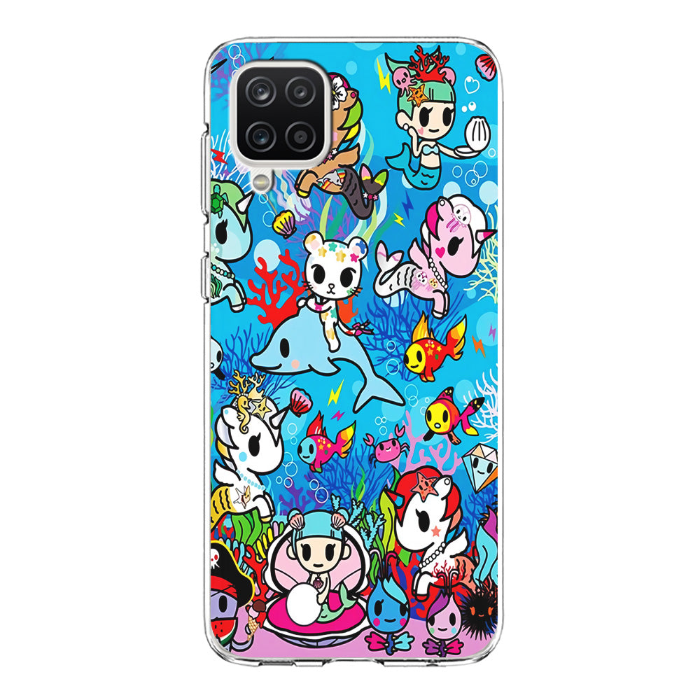 Tokidoki Sea Unicorn Samsung Galaxy A12 Case-Phone Case-Clear Soft Case-Altracase