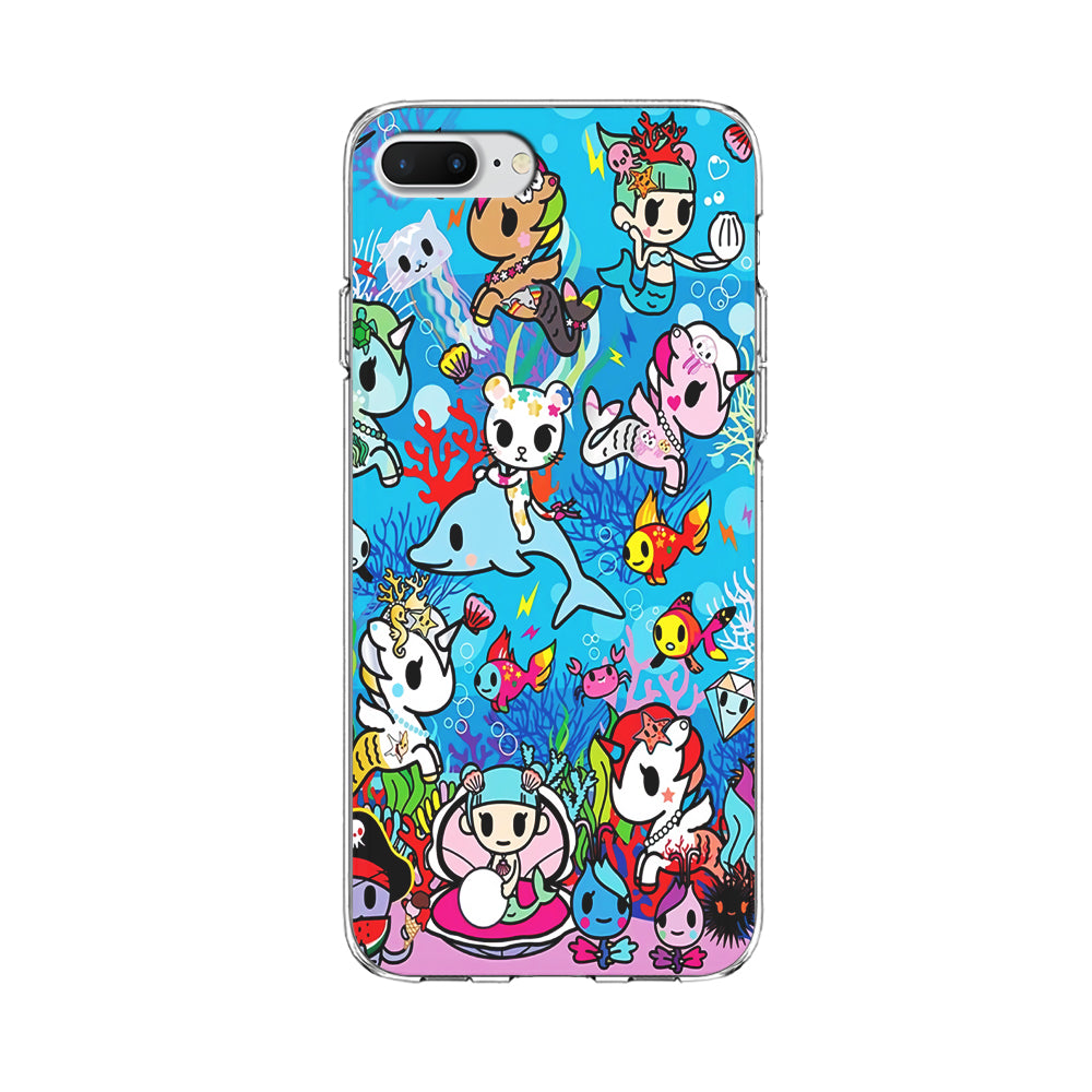 Tokidoki Sea Unicorn iPhone 8 Plus Case-Phone Case-Clear Soft Case-Altracase
