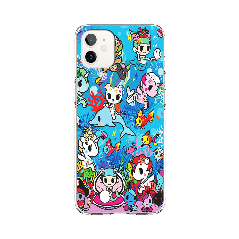 Tokidoki Sea Unicorn iPhone 12 Case-Phone Case-Clear Soft Case-Altracase