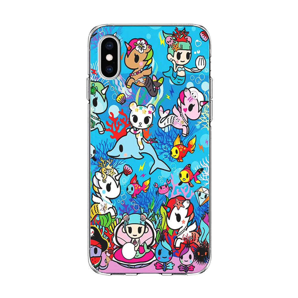 Tokidoki Sea Unicorn iPhone Xs Case-Phone Case-Clear Soft Case-Altracase