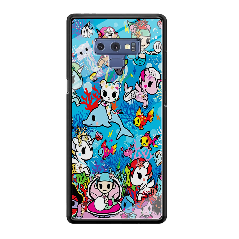 Tokidoki Sea Unicorn Samsung Galaxy Note 9 Case-Phone Case-Rubber Black (2D Case)-Altracase