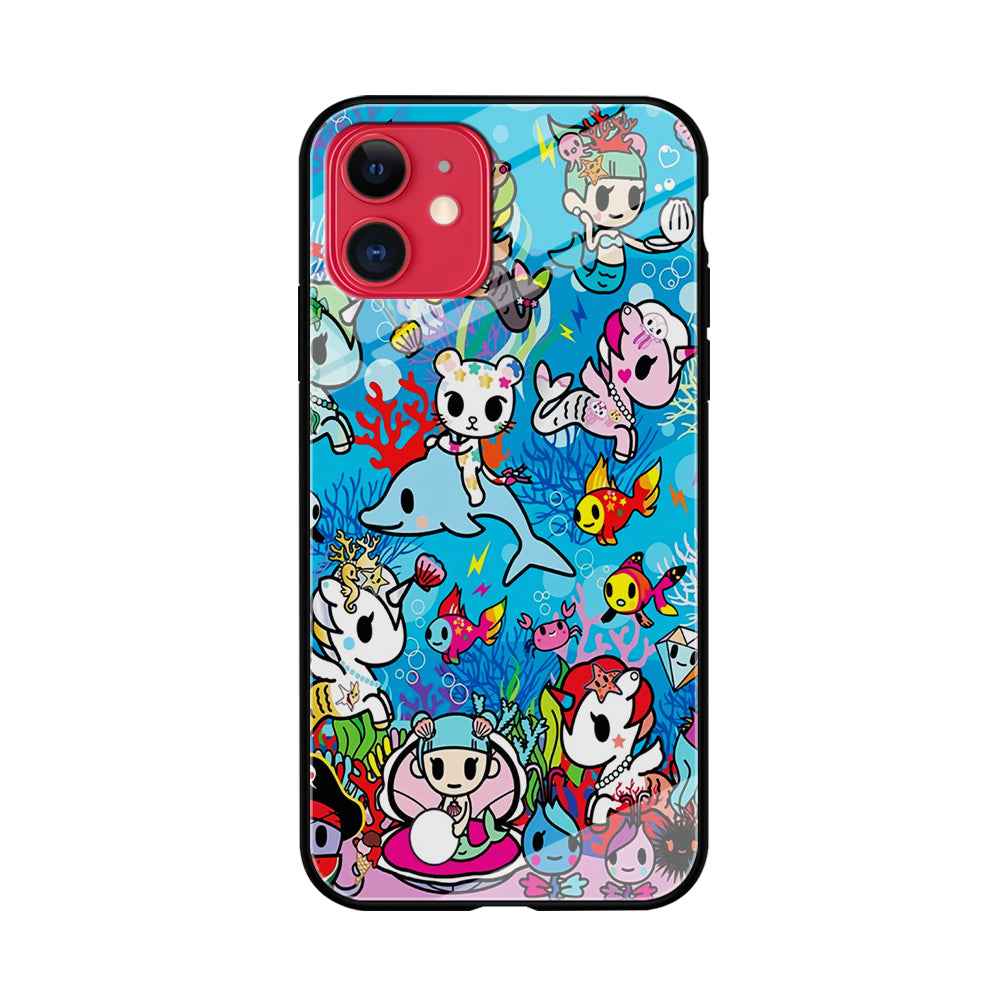 Tokidoki Sea Unicorn iPhone 11 Case-Phone Case-Tempered Glass Case-Altracase