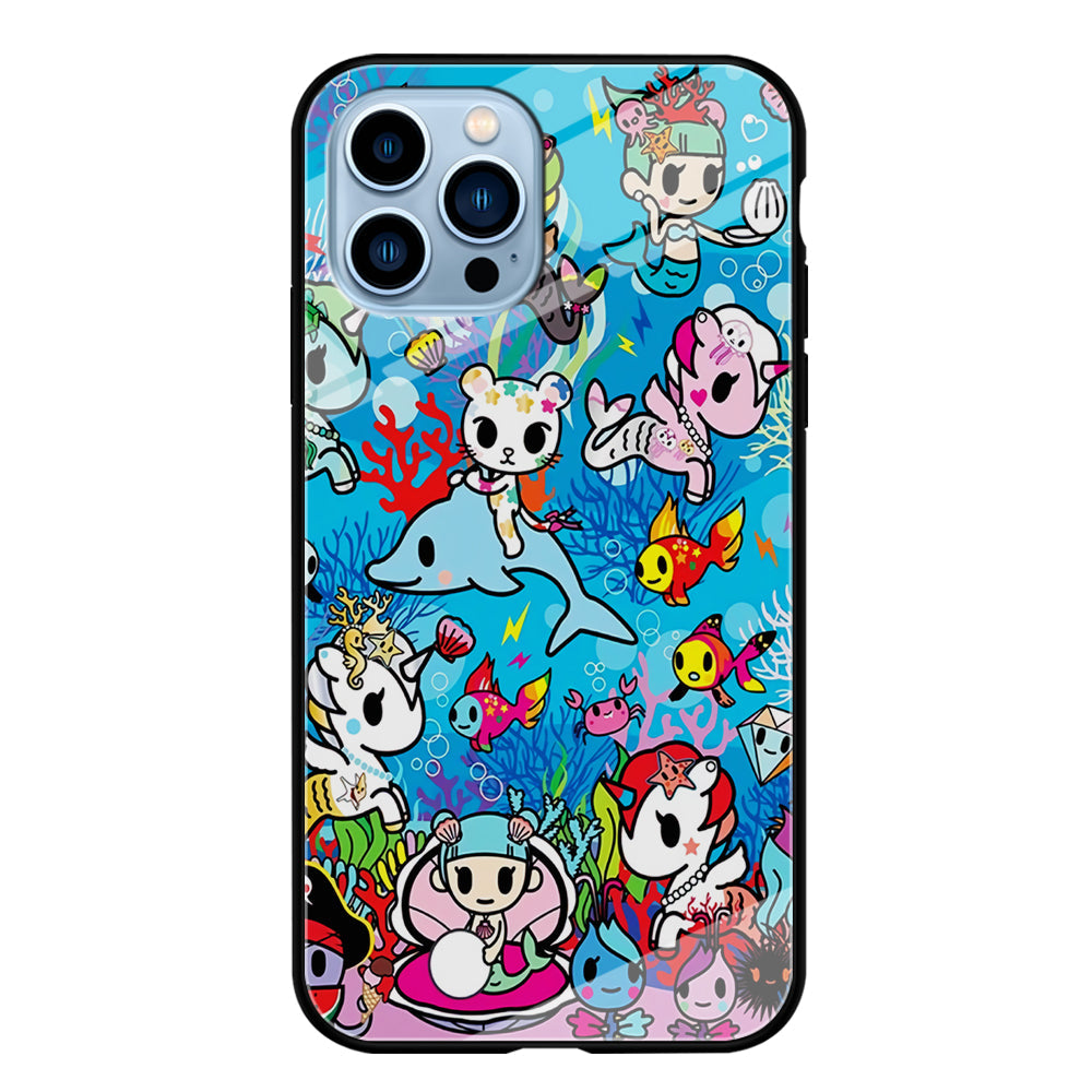 Tokidoki Sea Unicorn iPhone 14 Pro Case-Phone Case-Tempered Glass Case-Altracase