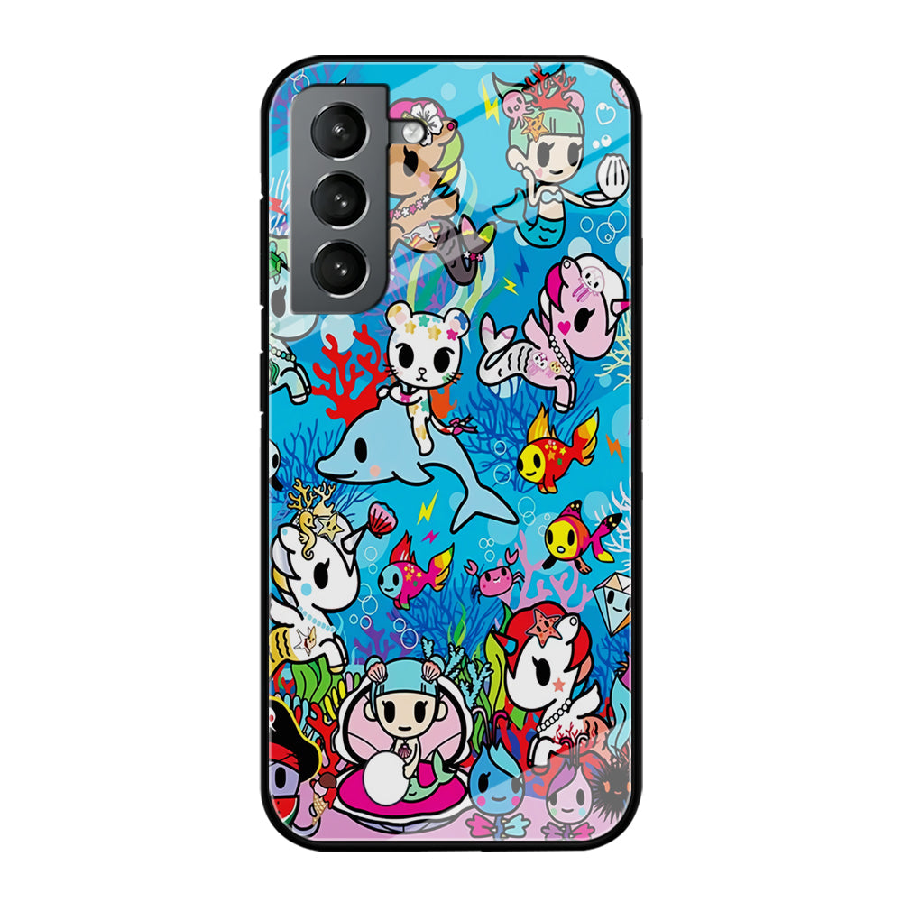 Tokidoki Sea Unicorn Samsung Galaxy S23 Case-Phone Case-Tempered Glass Case-Altracase