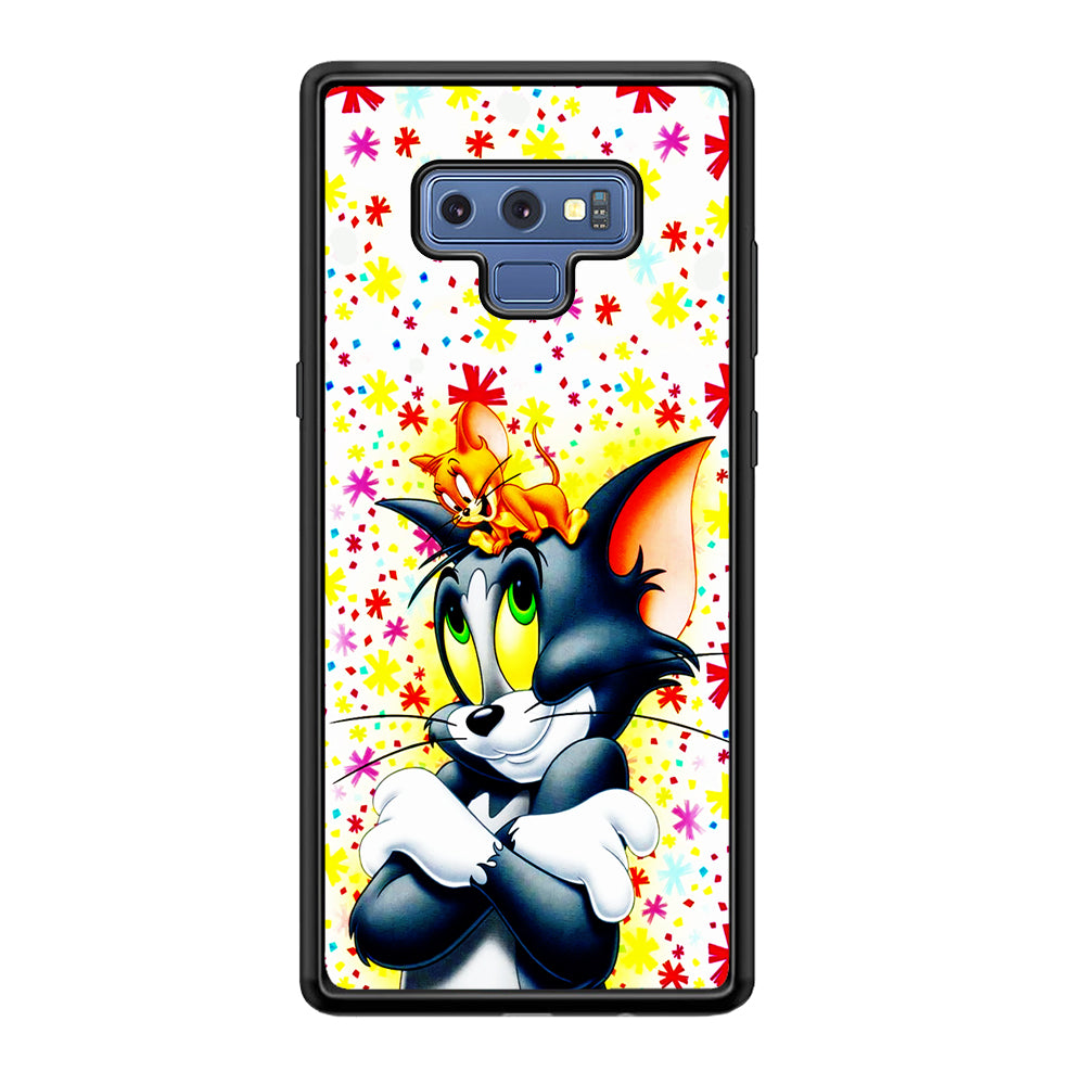 Tom and Jerry Motif Samsung Galaxy Note 9 Case-Phone Case-Tempered Glass Case-Altracase