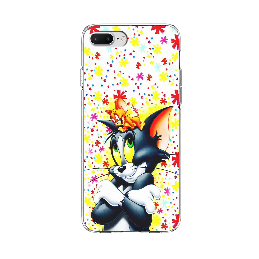 Tom and Jerry Motif iPhone 8 Plus Case-Phone Case-Clear Soft Case-Altracase