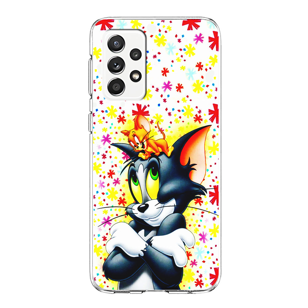 Tom and Jerry Motif Samsung Galaxy A72 Case-Phone Case-Clear Soft Case-Altracase