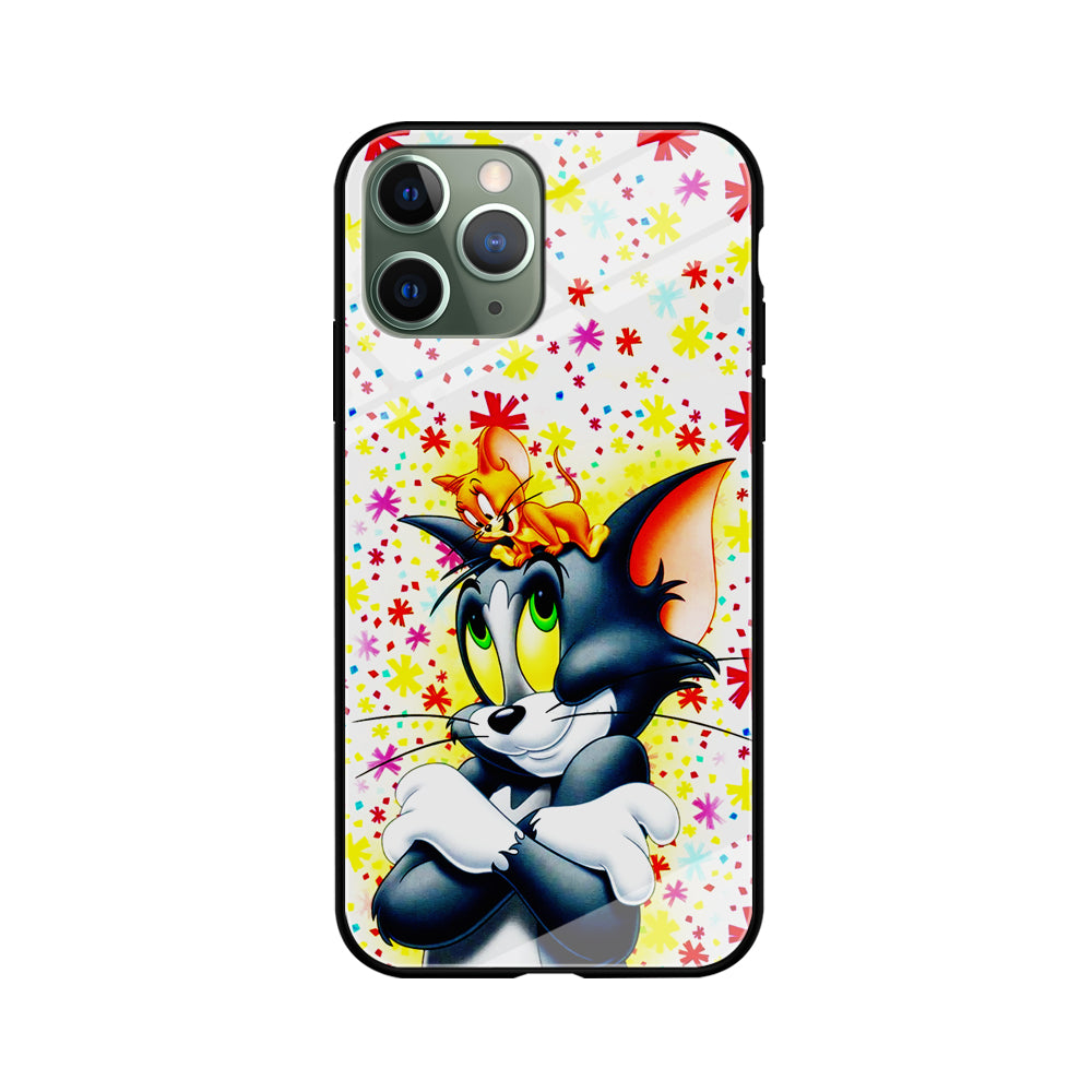Tom and Jerry Motif iPhone 11 Pro Max Case-Phone Case-Tempered Glass Case-Altracase