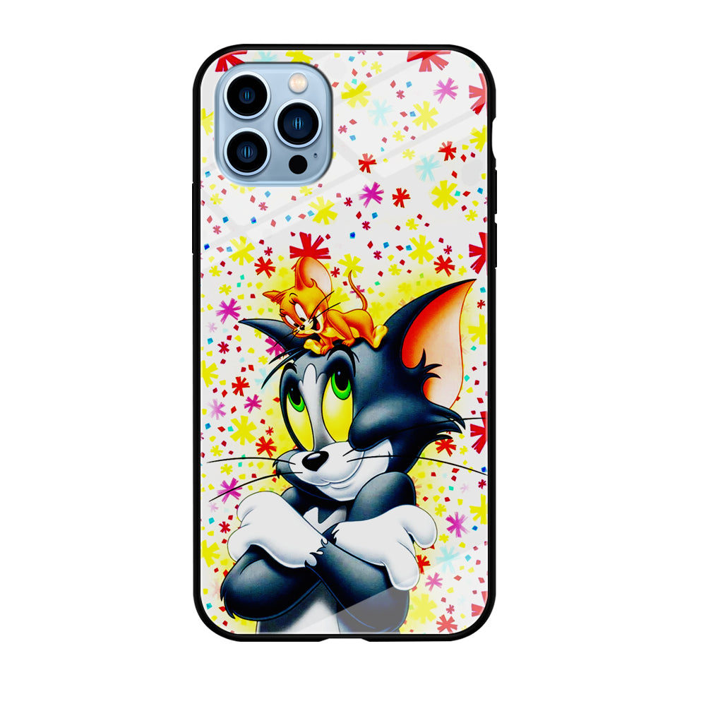 Tom and Jerry Motif iPhone 12 Pro Max Case-Phone Case-Tempered Glass Case-Altracase