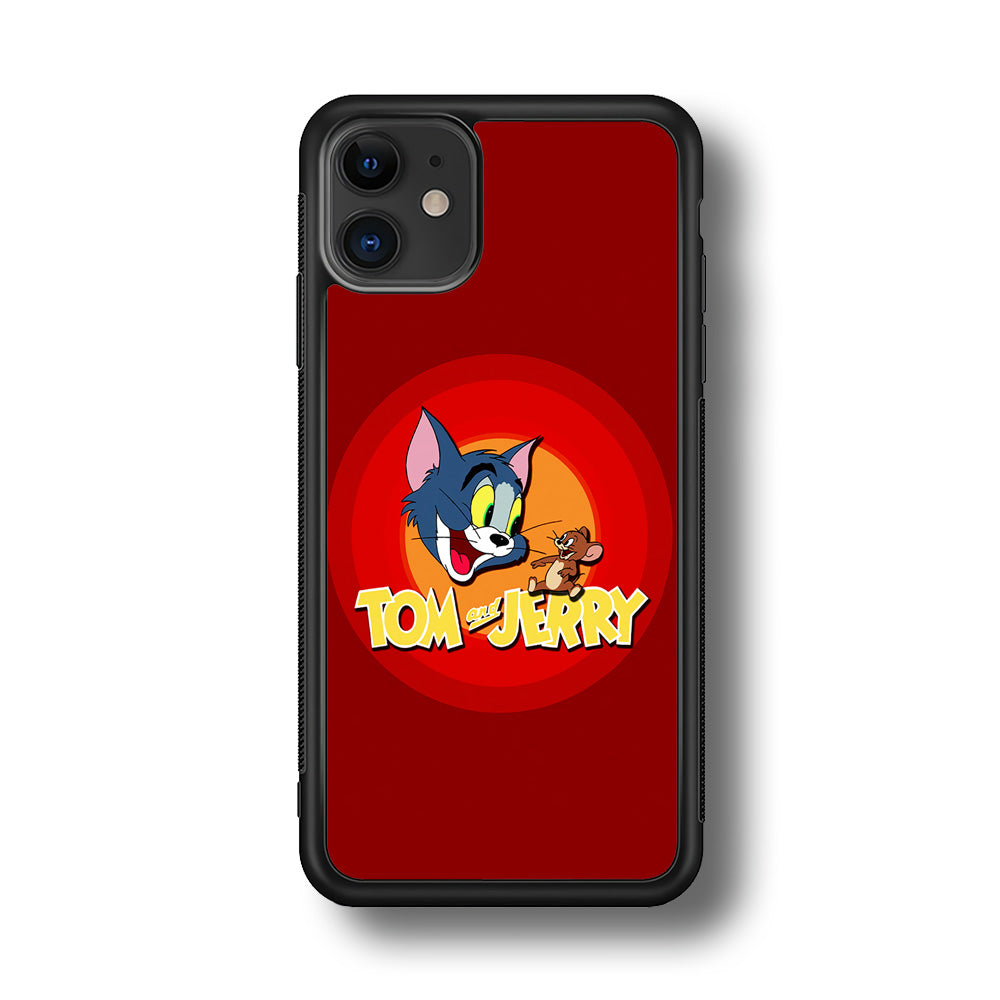 Tom and Jerry Red iPhone 11 Case-Phone Case-Rubber Black (2D Case)-Altracase