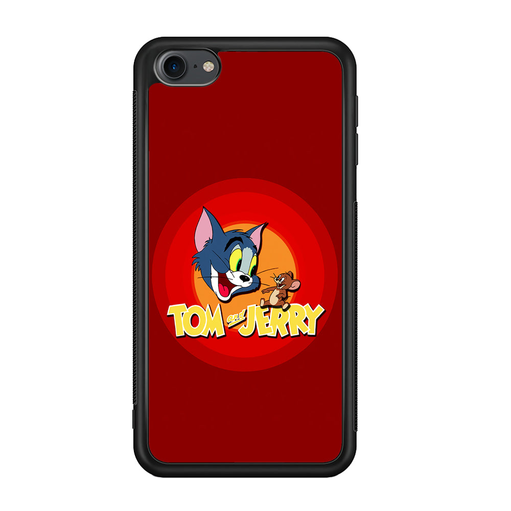 Tom and Jerry Red iPod Touch 6 Case-Phone Case-Rubber White (2D Case)-Altracase