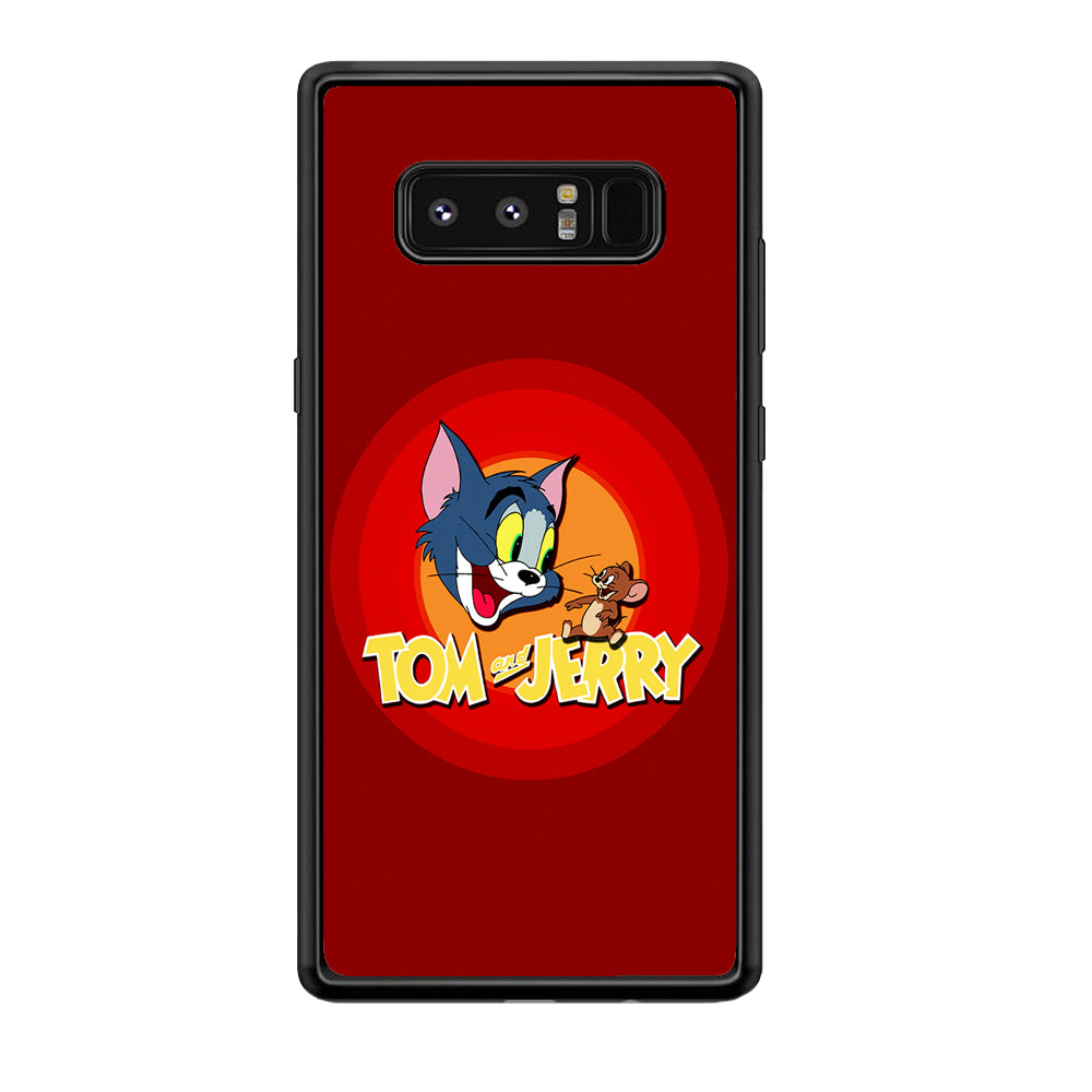 Tom and Jerry Red Samsung Galaxy Note 8 Case-Phone Case-Rubber Black (2D Case)-Altracase