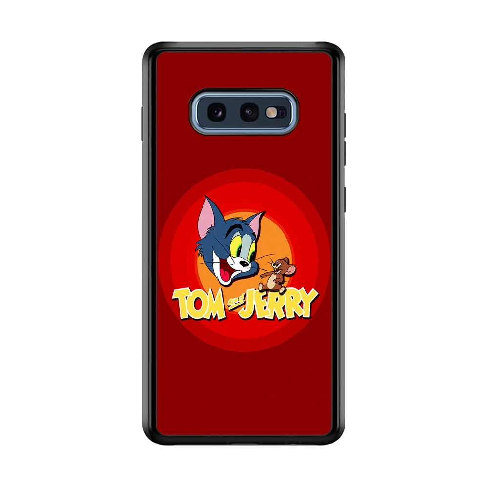 Tom and Jerry Red Samsung Galaxy S10E Case-Phone Case-Rubber Black (2D Case)-Altracase