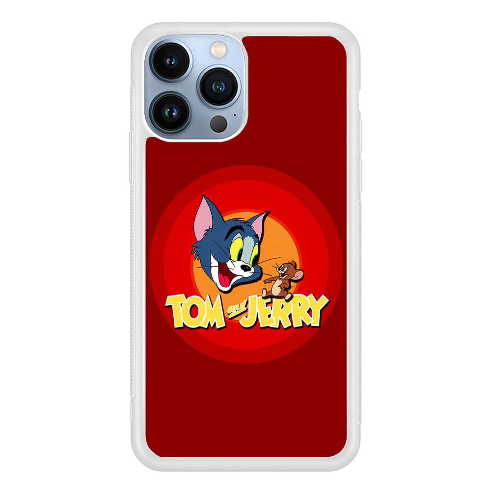 Tom and Jerry Red iPhone 15 Pro Max Case-Phone Case-Rubber White (2D Case)-Altracase