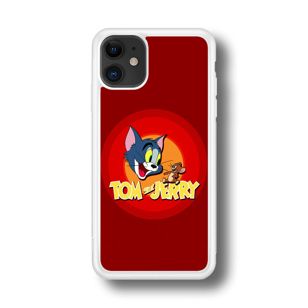 Tom and Jerry Red iPhone 11 Case-Phone Case-Rubber White (2D Case)-Altracase