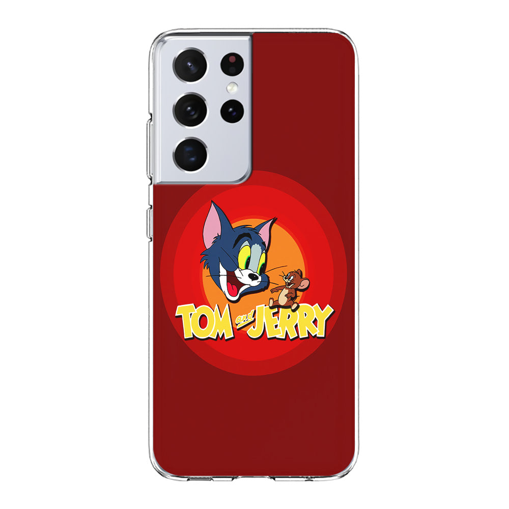 Tom and Jerry Red Samsung Galaxy S24 Ultra Case-Phone Case-Clear Soft Case-Altracase
