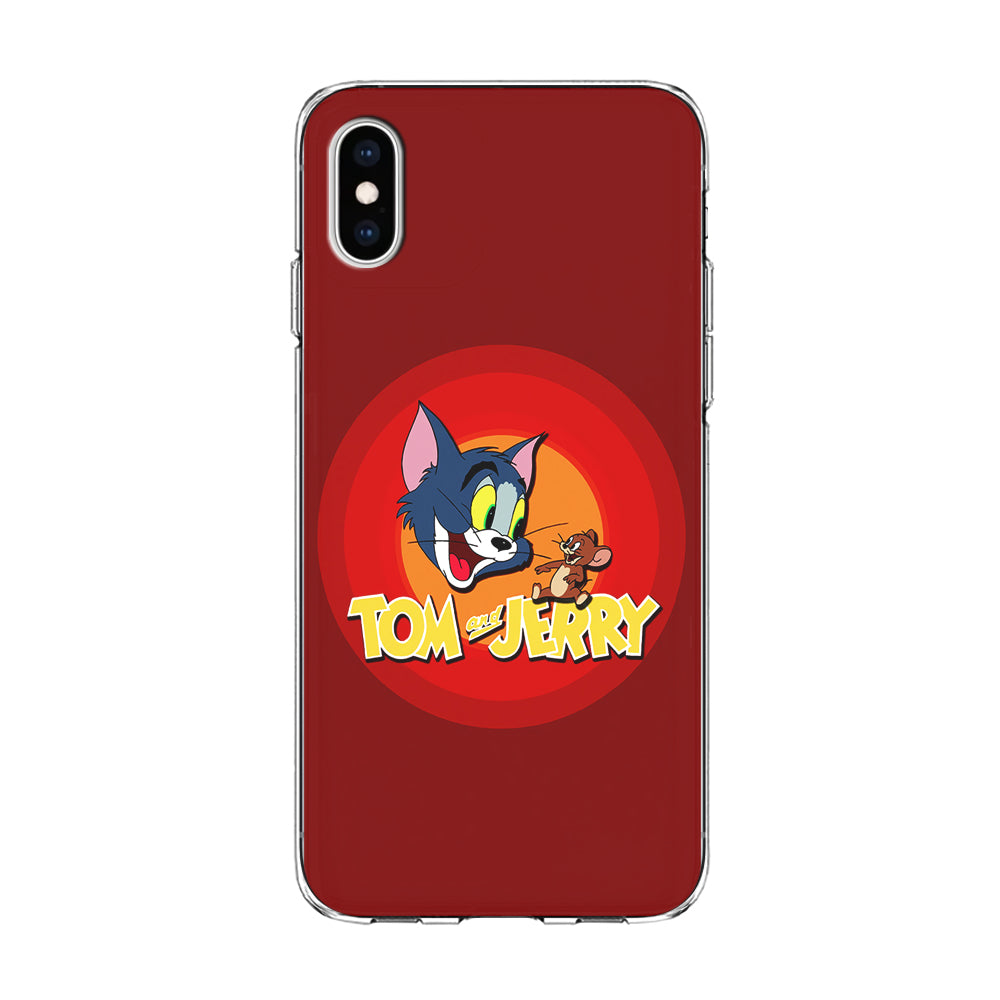 Tom and Jerry Red iPhone Xs Case-Phone Case-Clear Soft Case-Altracase