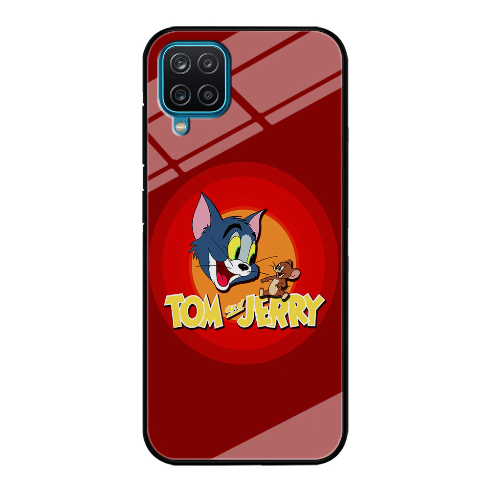 Tom and Jerry Red Samsung Galaxy A12 Case-Phone Case-Tempered Glass Case-Altracase