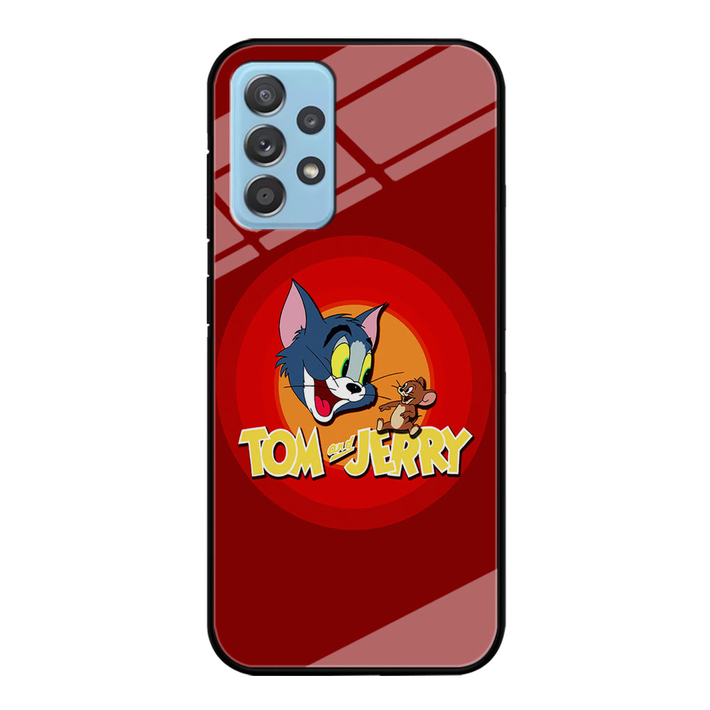 Tom and Jerry Red Samsung Galaxy A72 Case-Phone Case-Tempered Glass Case-Altracase