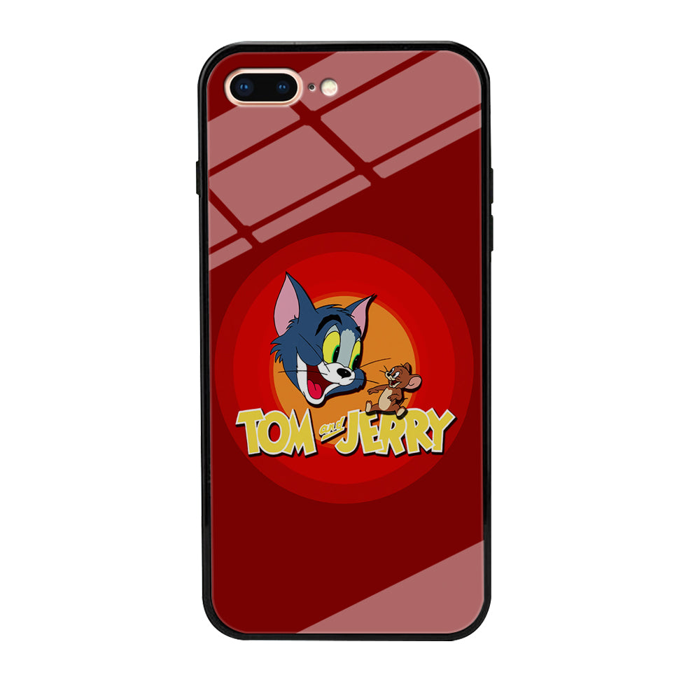 Tom and Jerry Red iPhone 8 Plus Case-Phone Case-Tempered Glass Case-Altracase