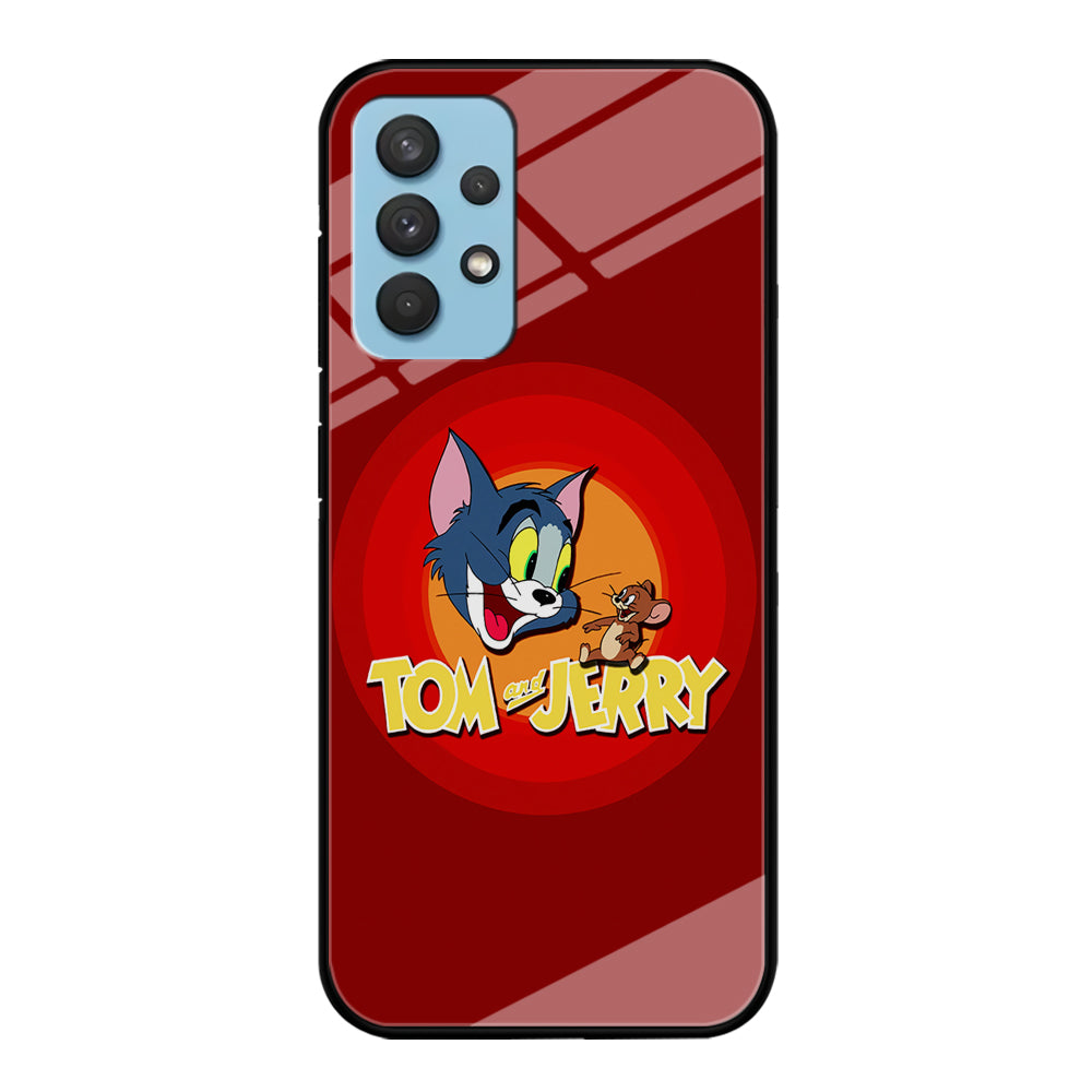 Tom and Jerry Red Samsung Galaxy A32 Case-Phone Case-Tempered Glass Case-Altracase
