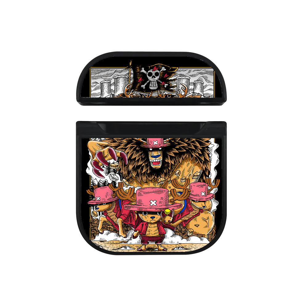Tony Tony Chopper One Piece Transformation Hard Plastic Case Cover For Apple Airpods-AirPod Case-Black-Altracase