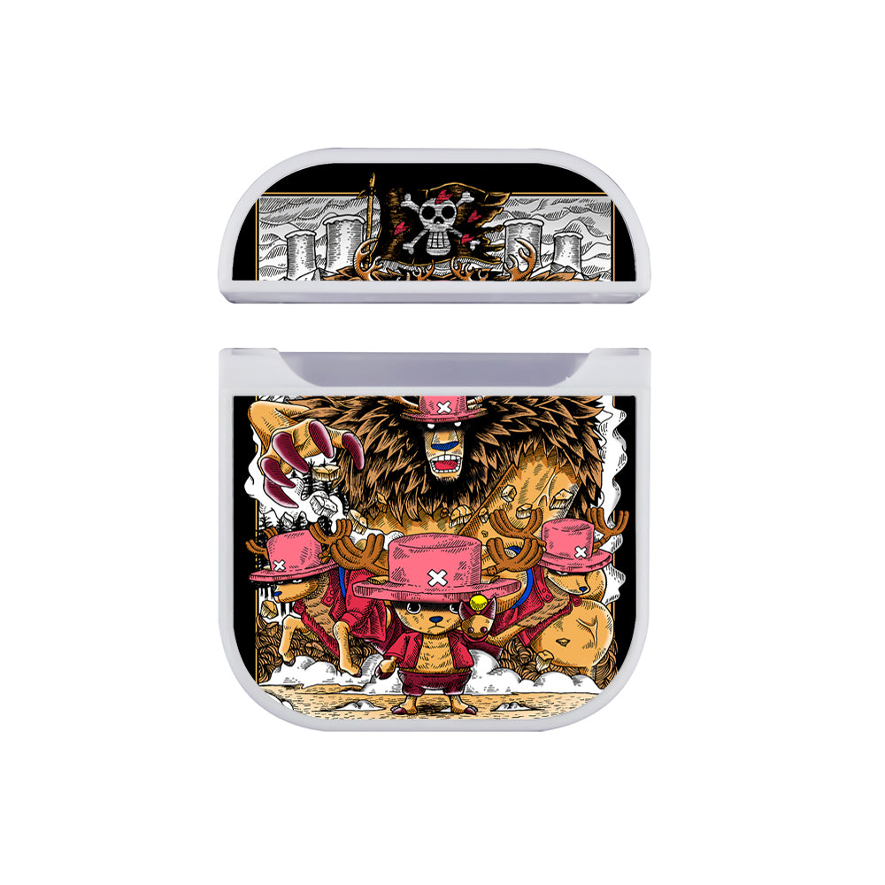 Tony Tony Chopper One Piece Transformation Hard Plastic Case Cover For Apple Airpods-AirPod Case-White-Altracase