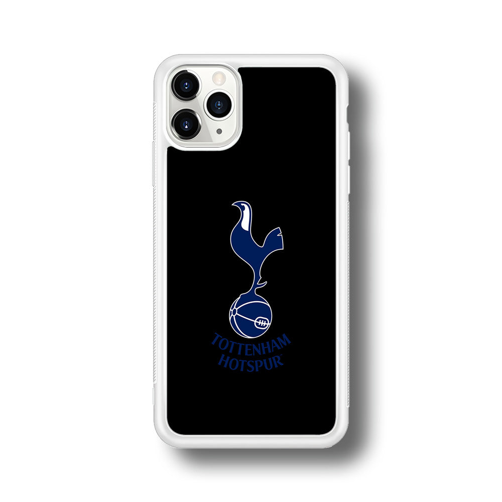 Tottenham Hotspur Logo Black iPhone 11 Pro Max Case-Phone Case-Rubber White (2D Case)-Altracase