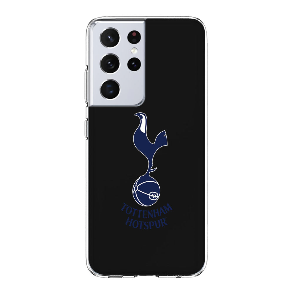 Tottenham Hotspur Logo Black Samsung Galaxy S21 Ultra Case-Phone Case-Clear Soft Case-Altracase