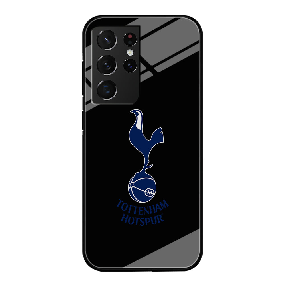 Tottenham Hotspur Logo Black Samsung Galaxy S21 Ultra Case-Phone Case-Tempered Glass Case-Altracase