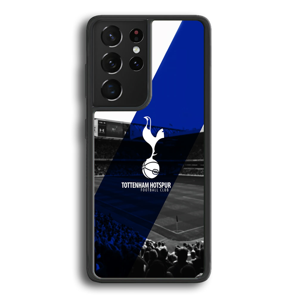Tottenham Hotspur The Spurs Samsung Galaxy S21 Ultra Case-Phone Case-Rubber Black (2D Case)-Altracase