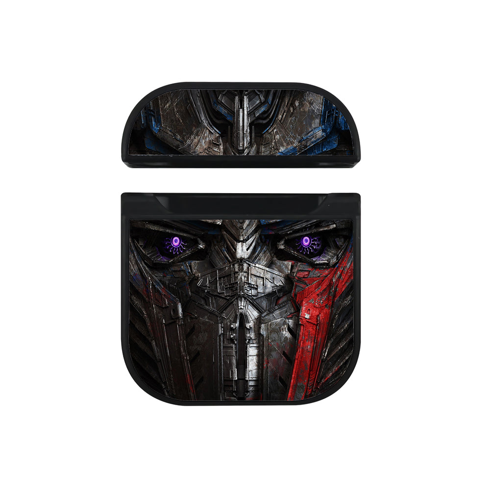 Transformer Optimus Prime Face Hard Plastic Case Cover For Apple Airpods-AirPod Case-Black-Altracase