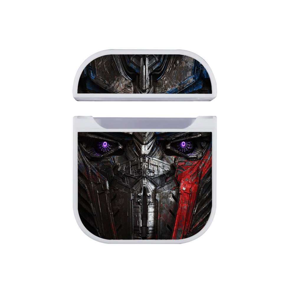 Transformer Optimus Prime Face Hard Plastic Case Cover For Apple Airpods-AirPod Case-White-Altracase