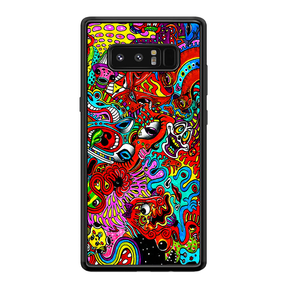 Trippy Aesthetic Colorful Samsung Galaxy Note 8 Case-Phone Case-Tempered Glass Case-Altracase