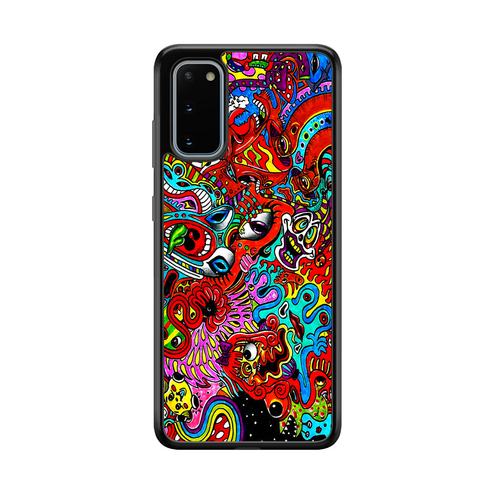 Trippy Aesthetic Colorful Samsung Galaxy S20 Case-Phone Case-Tempered Glass Case-Altracase