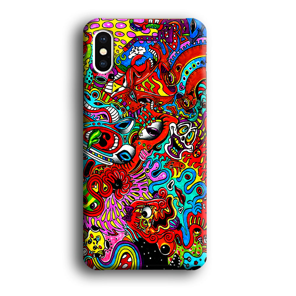 Trippy Aesthetic Colorful iPhone Xs Case-Phone Case-3D Case-Altracase
