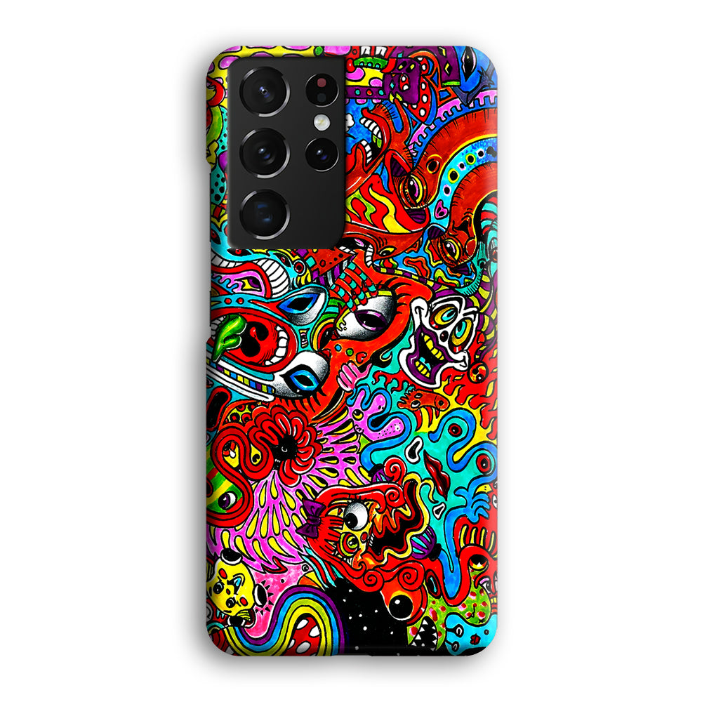Trippy Aesthetic Colorful Samsung Galaxy S21 Ultra Case-Phone Case-3D Case-Altracase