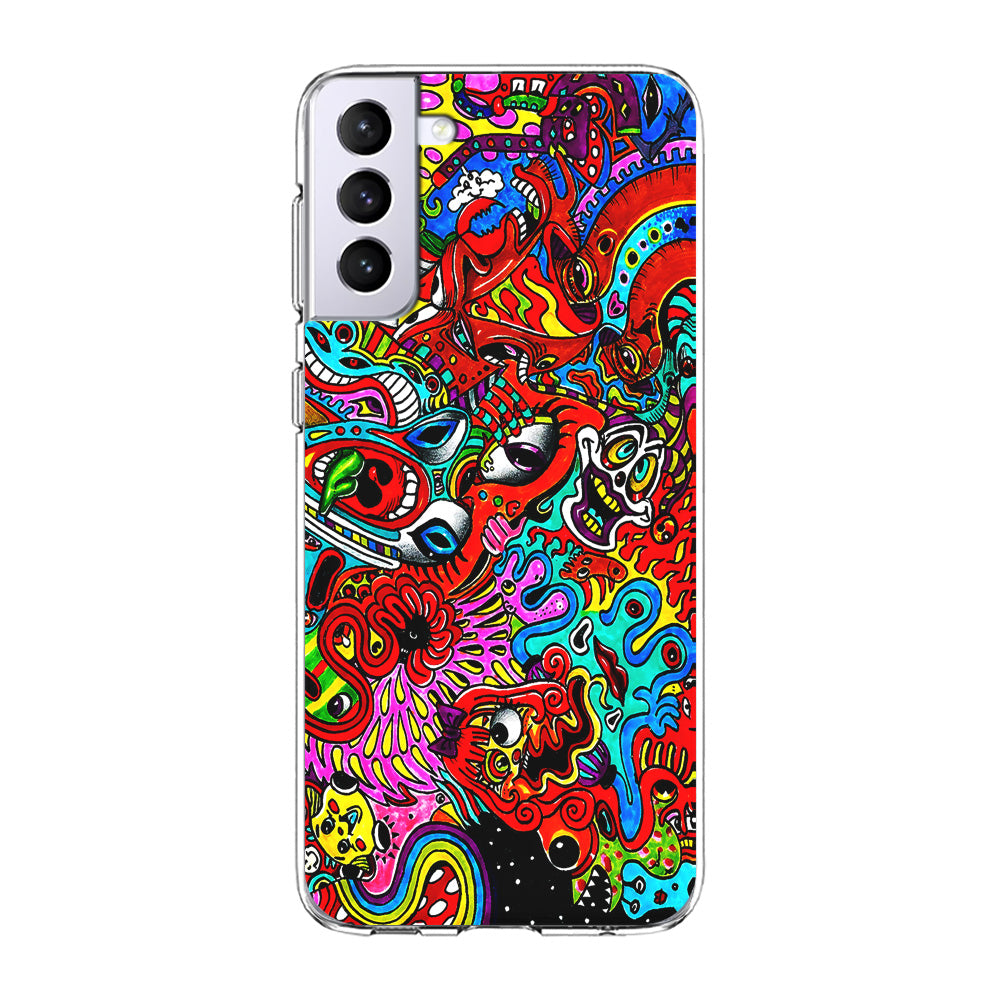 Trippy Aesthetic Colorful Samsung Galaxy S21 Plus Case-Phone Case-Clear Soft Case-Altracase
