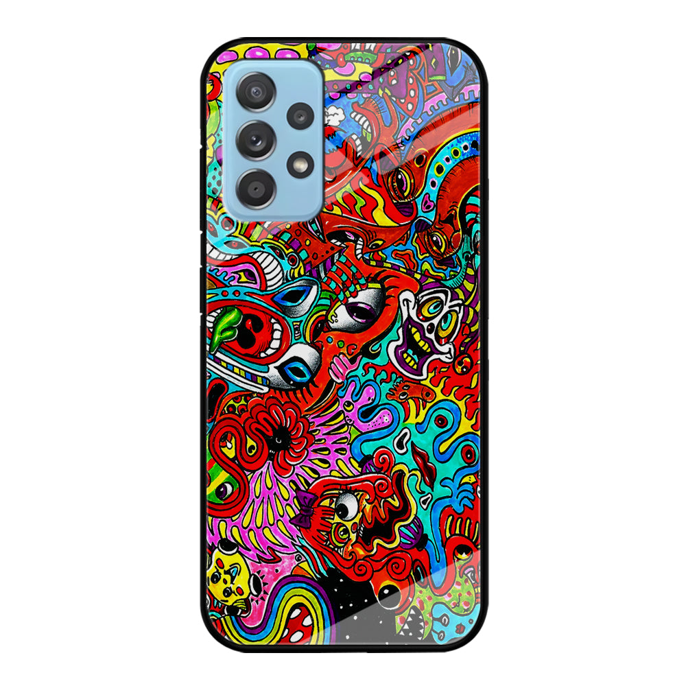 Trippy Aesthetic Colorful Samsung Galaxy A72 Case-Phone Case-Tempered Glass Case-Altracase