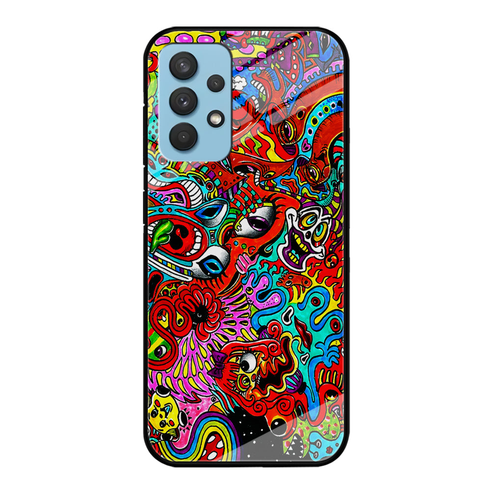 Trippy Aesthetic Colorful Samsung Galaxy A32 Case-Phone Case-Tempered Glass Case-Altracase