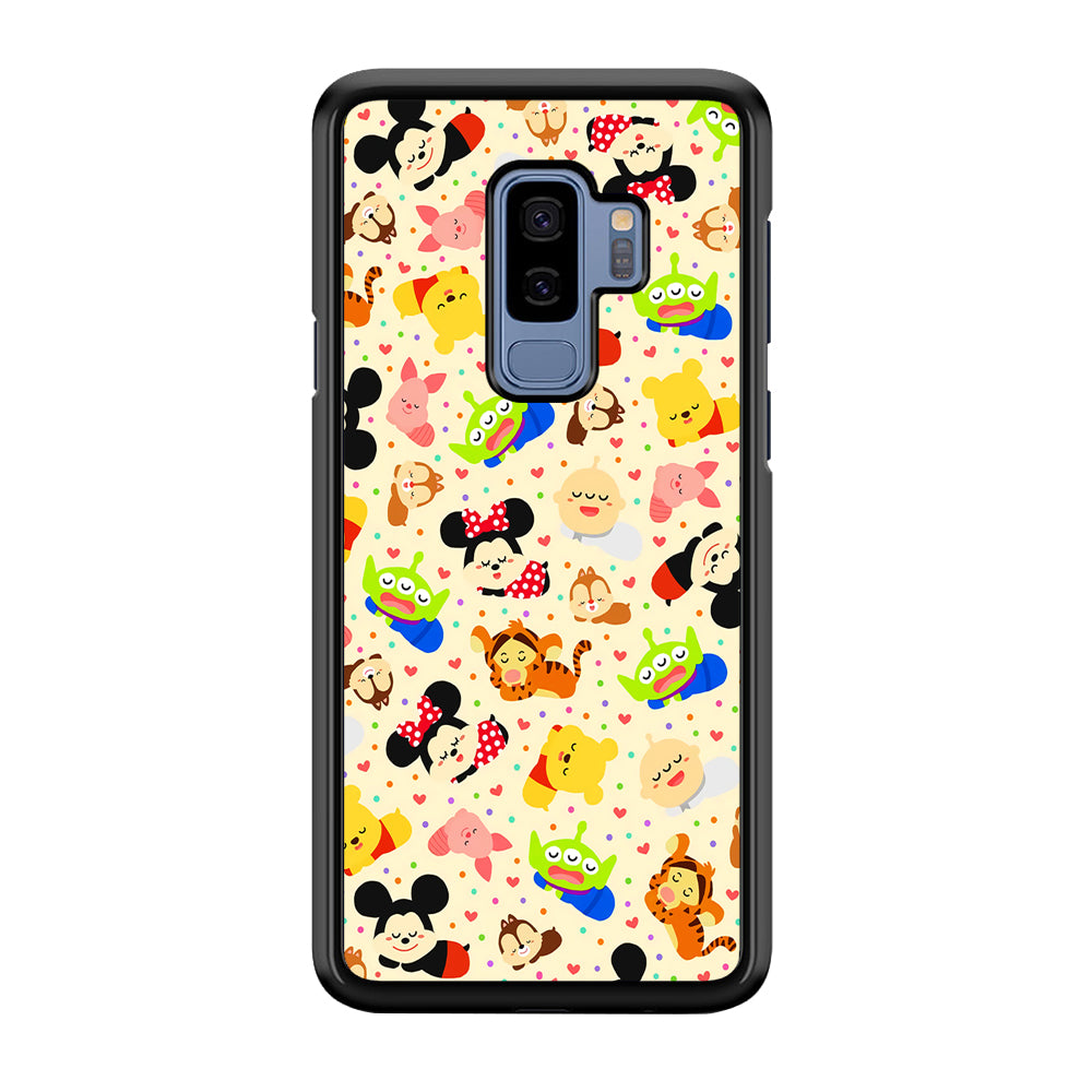 Tsum Tsum Cute Cartoon Samsung Galaxy S9 Plus Case-Phone Case-Rubber Black (2D Case)-Altracase