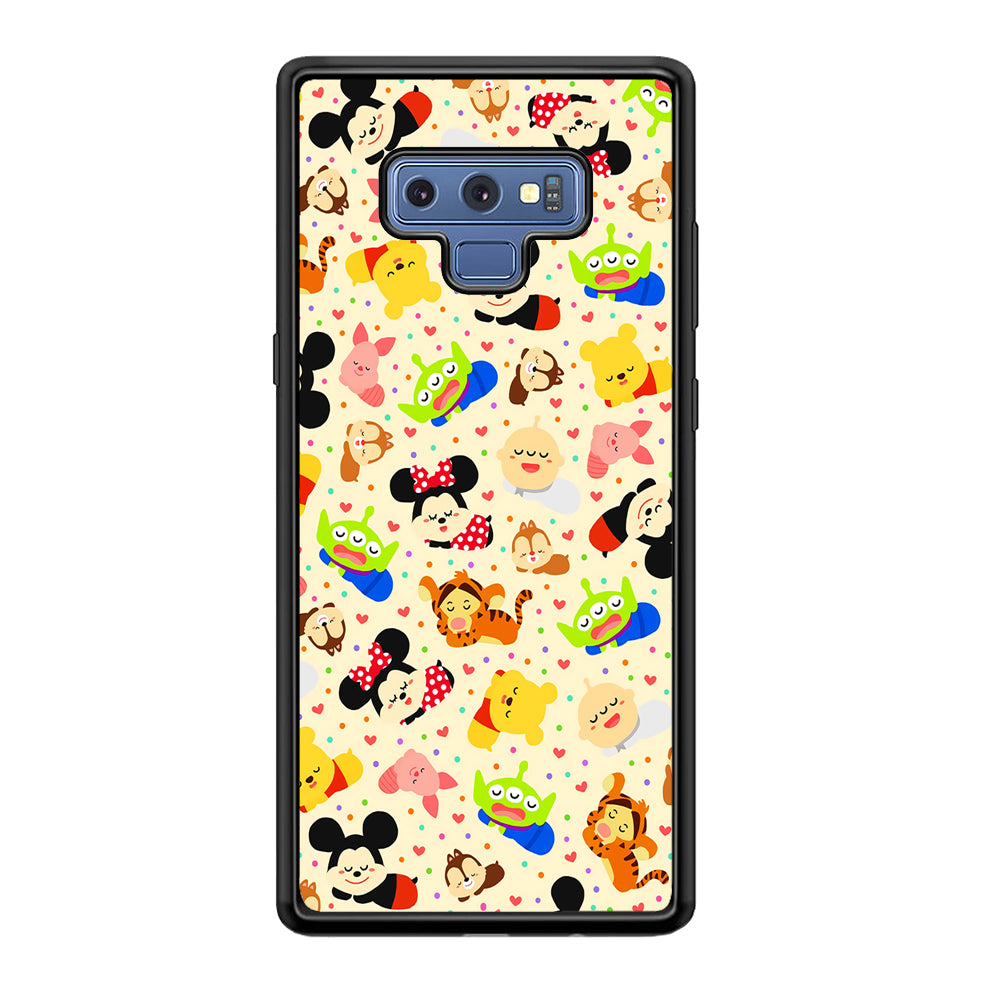 Tsum Tsum Cute Cartoon Samsung Galaxy Note 9 Case-Phone Case-Rubber Black (2D Case)-Altracase