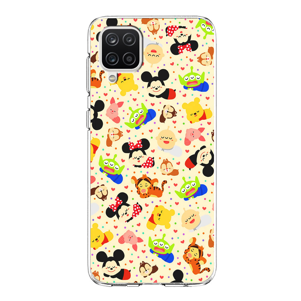 Tsum Tsum Cute Cartoon Samsung Galaxy A12 Case-Phone Case-Clear Soft Case-Altracase